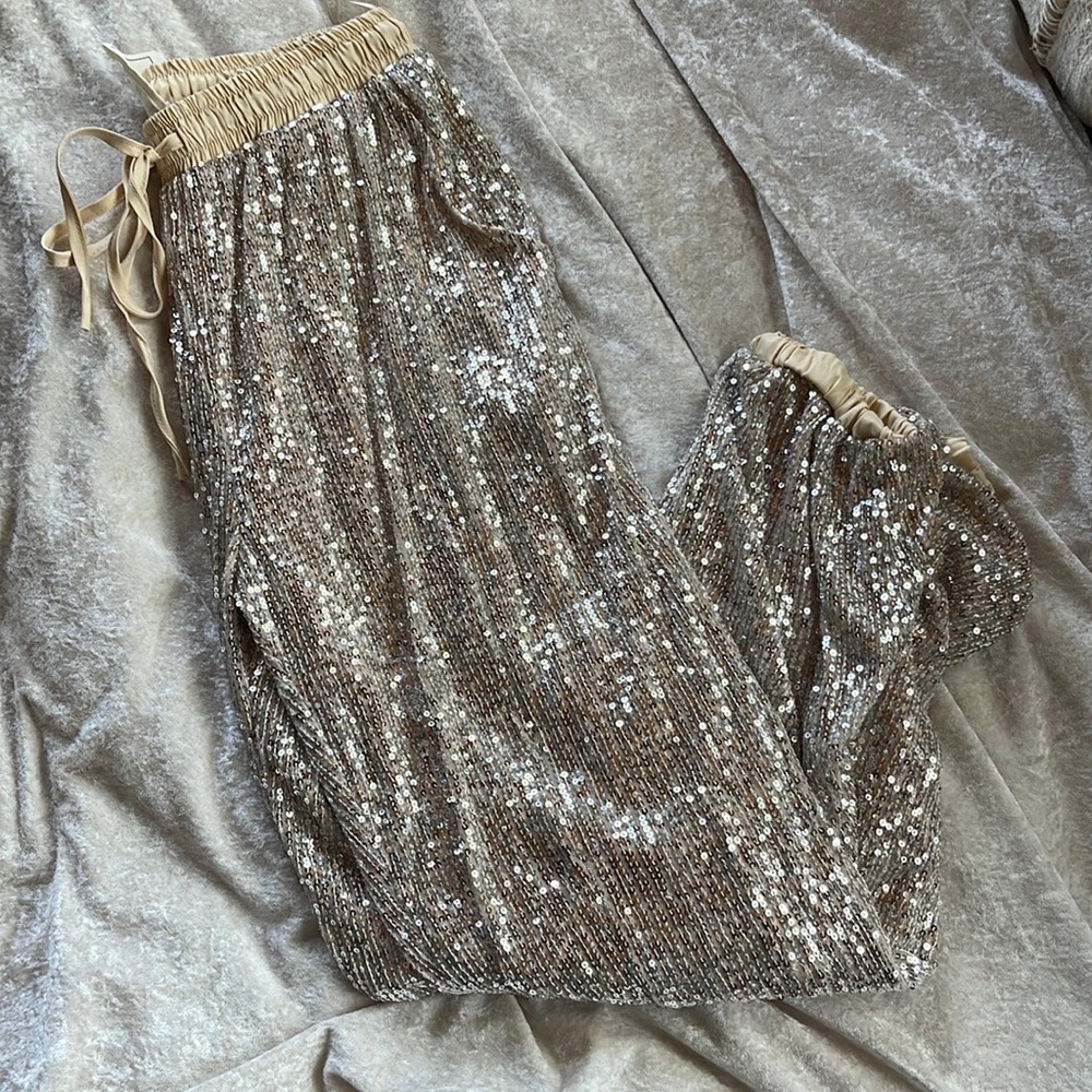 Sequin Joggers
